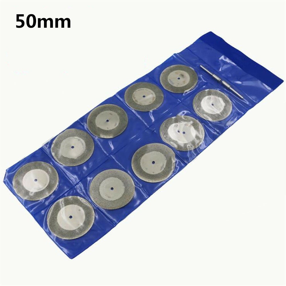 2 Mandrel Tool 10X Mini Diamond Saw Blade Cutting Disc Rotary Wheel Grinding 2 Mandrel Tool 10X Mini Diamond Saw Blade Cutting Disc Rotary Wheel Grinding